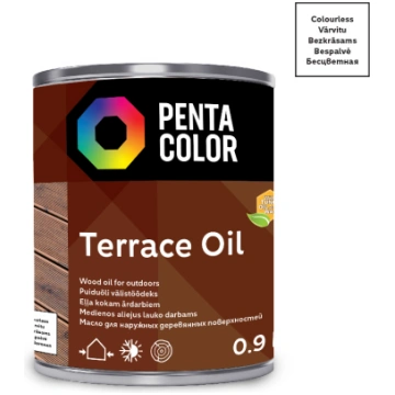 Eļļa terasēm Pentacolor Terrace Oil, caurspīdīga k
