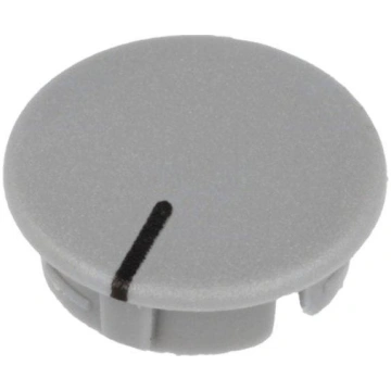 Cap; ABS; grey; push-in; Pointer: black; round | A