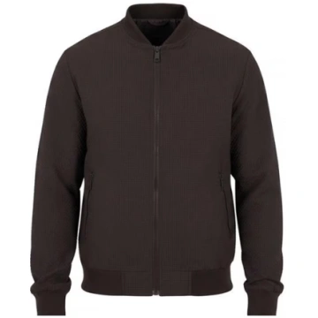 Men's Seersucker Bomber Jacket