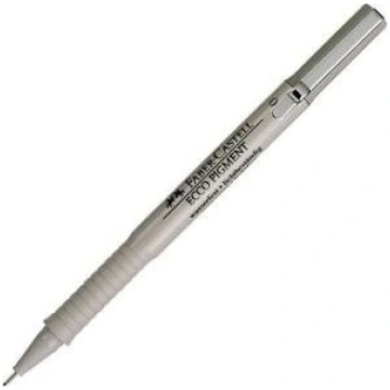 Faber-castell Pildspalva Ecco Pigments 0,7mm Melns