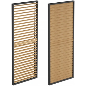 Žalūziju siena lapenei Mirpol Luxe, 90 cm, brūna k