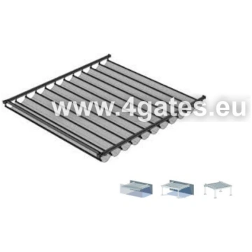 Pergola starp sienām bez kolonnām - Platums: 5000 