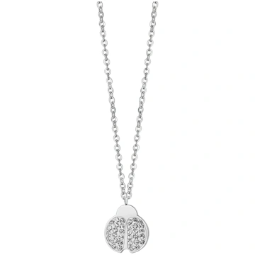 LUCA BARRA - WOMEN'S STEEL NECKLACE WITH LADY