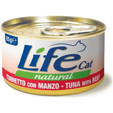 Life Pet Care LIFE CAT pusz.85g TUNA + BEEF /24 11