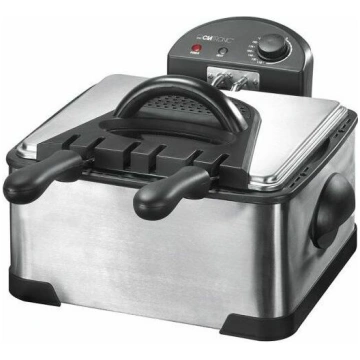 Clatronic FR 3195 Fryer 4 L 2000 W Black, Stainles