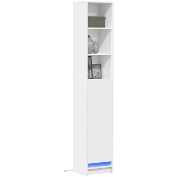 Kumode ar led, balta, 36x32,5x200 cm, inženierijas