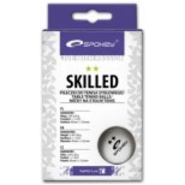 Spokey Galda tenisa bumbiņas Skilled White Galda t