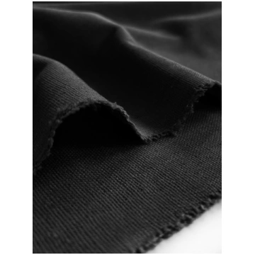 Viskozes un lina audums - Melns Cotton Store