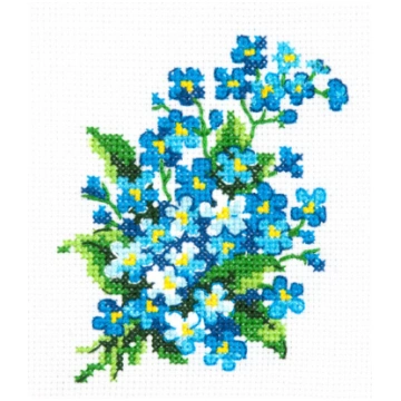 Izšūšanas komplekts Magic Needle "Forget-me-Nots "