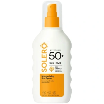 SOLERO SUN SPF50+ mitrinošs saules aizsargsprejs 2