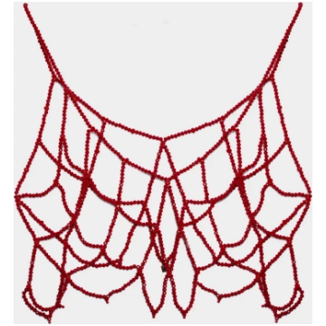 SISSI BODYCHAIN WITH RED BEADS - ONE SIZE