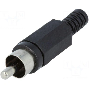 Plug | RCA | male | with strain relief | straight 