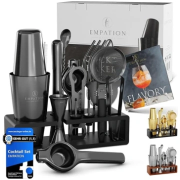 EMPATION Cocktail Set Black [Test Winner], 825 ml 