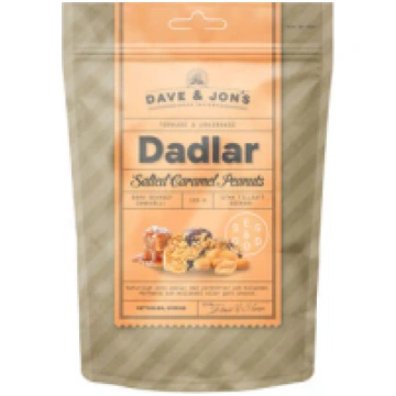 DAVE&JON'S Salted Caramel Peanuts dateles ar 