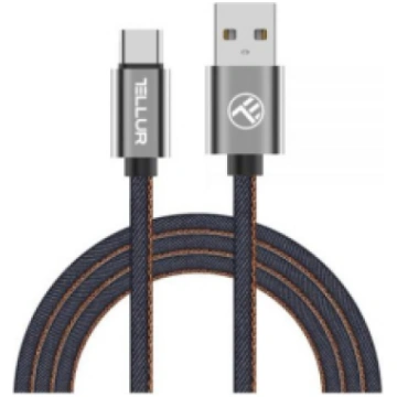 Tellur Data cable, USB to Type-C, 1m Denim T-MLX38