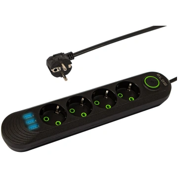 98-219# Tīkla pagarinātājs ps-420 4 ligzdas 3xusb 