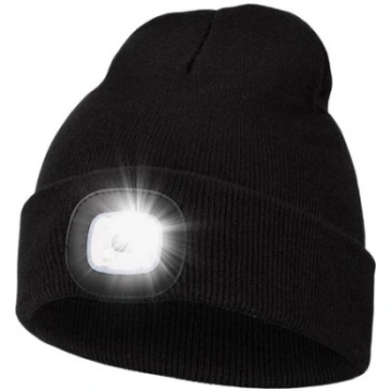 LED apgaismota cepure, apgaismota cepure, USB uzlā
