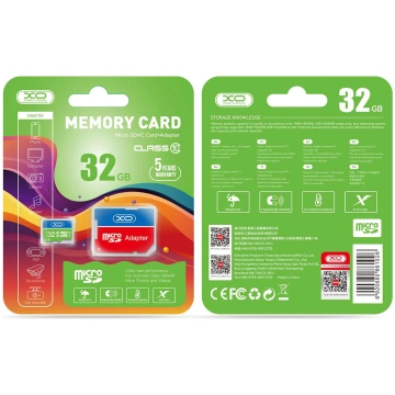 XO 32GB microSDHC Class 10 atmiņas karte ar adapte