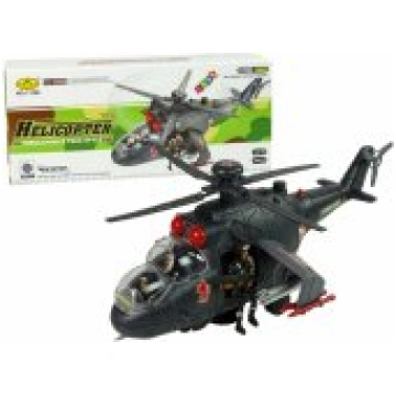 LEAN Toys Helicopter Giant Wings Lights Sound Rota