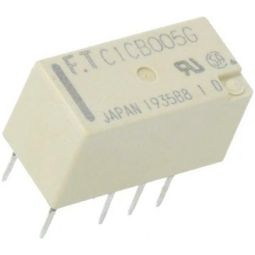 Relay: electromagnetic; DPDT; Ucoil: 5VDC; 2A; 0.3