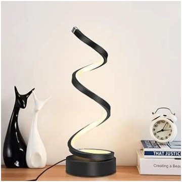 HechoVinen LED Table Lamp Spiral Design, USB Opera