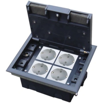 A-LAN Floor box 4M (45x45) depth adjustable, for t