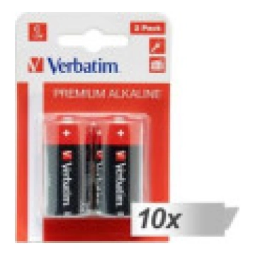 Verbatim Premium C R14 Akumulators 10 gab. [Bateri