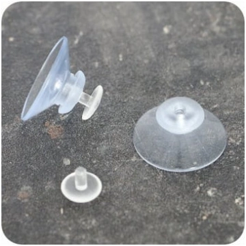 Suction cups with 30mm plexiglass pin 100 pieces