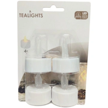 Sveces tējas LED (4) balta