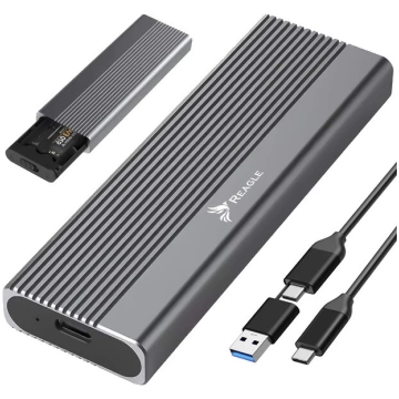 Reagle M.2 NVMe SSD korpuss USB 3.2 Gen 2 – alumīn
