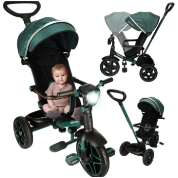 Bērnu trīsritenis "Trike Fix Elite, 2in1 zaļš 8009