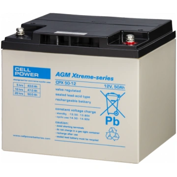 Akumulators Cellpower CPX 50-12, 12V 50Ah
