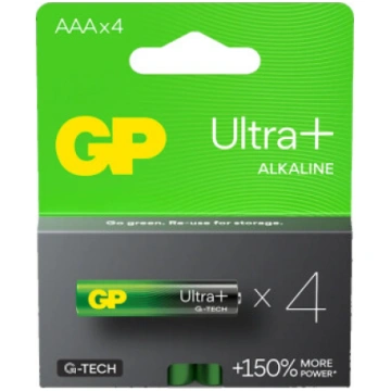 Baterijas GP Ultra Plus Alkaline AAA Emos 4gab./LR