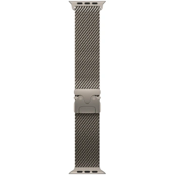 Apple 49mm Natural Titanium Milanese Loop - Large 