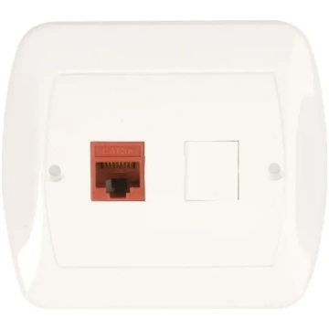 Kontakt-Simon Computer socket single RJ45 cat.5e w