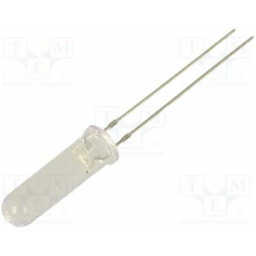 LED; blue; 5mm; 1560mcd; 60°; Front: convex; 12VDC