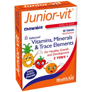 HealthAid Junior-vit košļājamās tabletes N30