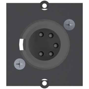 Bachmann frame XLR 5-pin socket , Screw connection