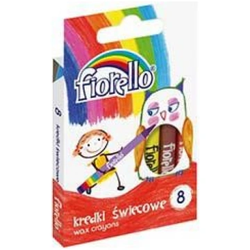 GR Krītiņi vaska 8 krāsas Fiorello GR8