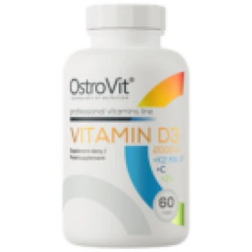 Vitamīns D3 2000 + K2 + C + Zn (60 kapsulas) - 60 