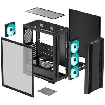 DEEPCOOL CC560 V2 Midi Tower Black | R-CC560-BKGAA