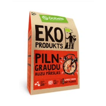 BIO pilngraudu auzu pārslas DOBELE 500g
