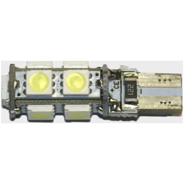 LED lampa 9d, CB, W5W balta