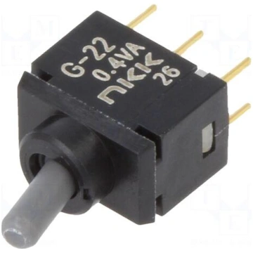 Switch: toggle | Pos: 2 | DPDT | ON-ON | 0.1A/28VA