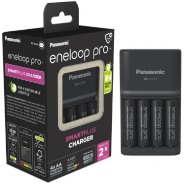 Eneloop BQ-CC55 lādētājs + 4 gab. Akumulatori Enel