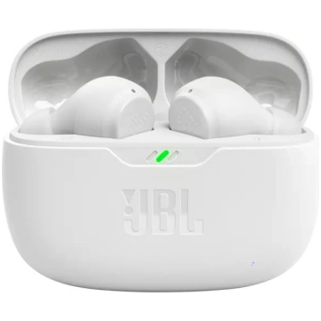 Bezvadu austiņas JBL Wave Beam, balta krās