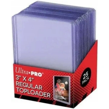 Ultra-Pro Regular Toploader 3" x 4" aizsargmaciņš 