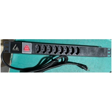 19" rack mount power strip, 8 Lanview LVR-2MCH-SW-