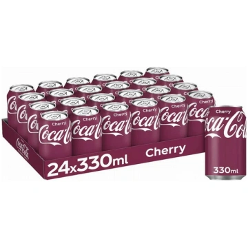 Bezalk.dzēr. Coca Cola Cherry, 330mlx24 Coke