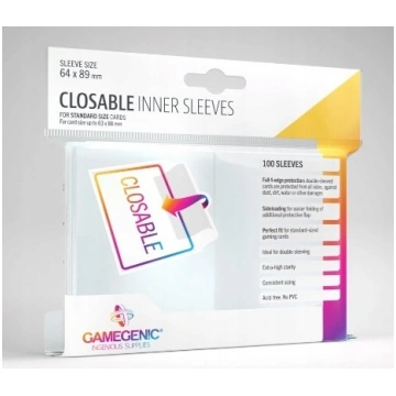 Gamegenic GameGenic Closable Inner Sleeves (100)